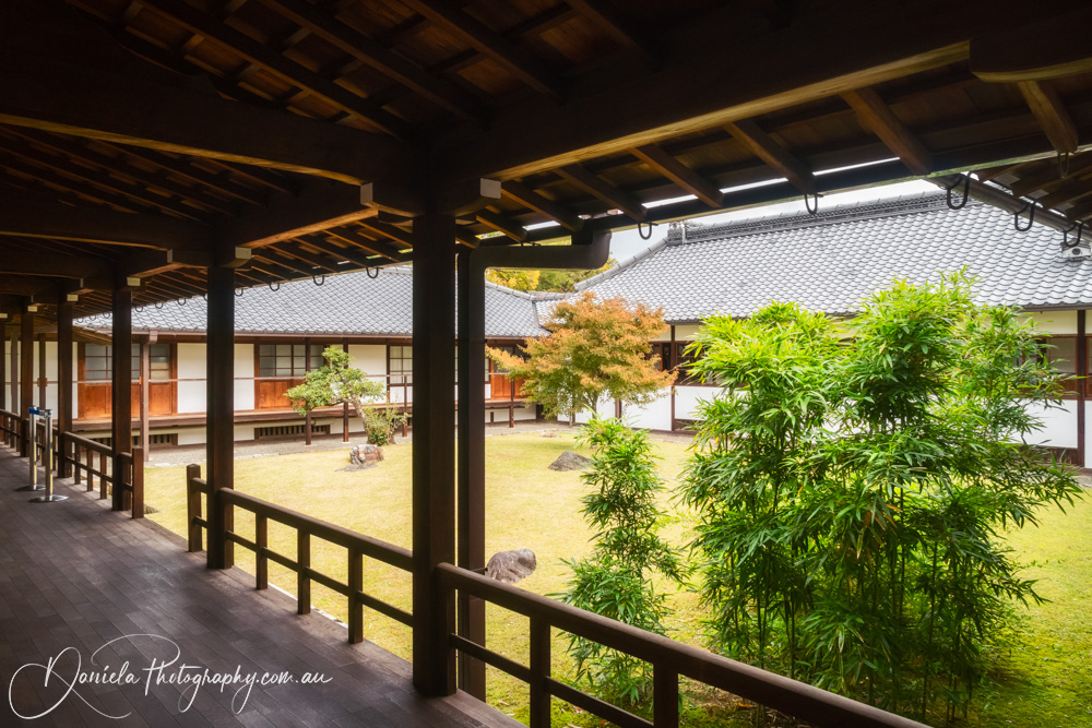 Imperial Palace Courtyard in Autumn Kyoto